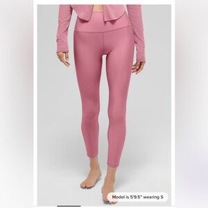 ALO Yoga Pink Wild Rose 7/8 High-Waisted Airlift Leggings